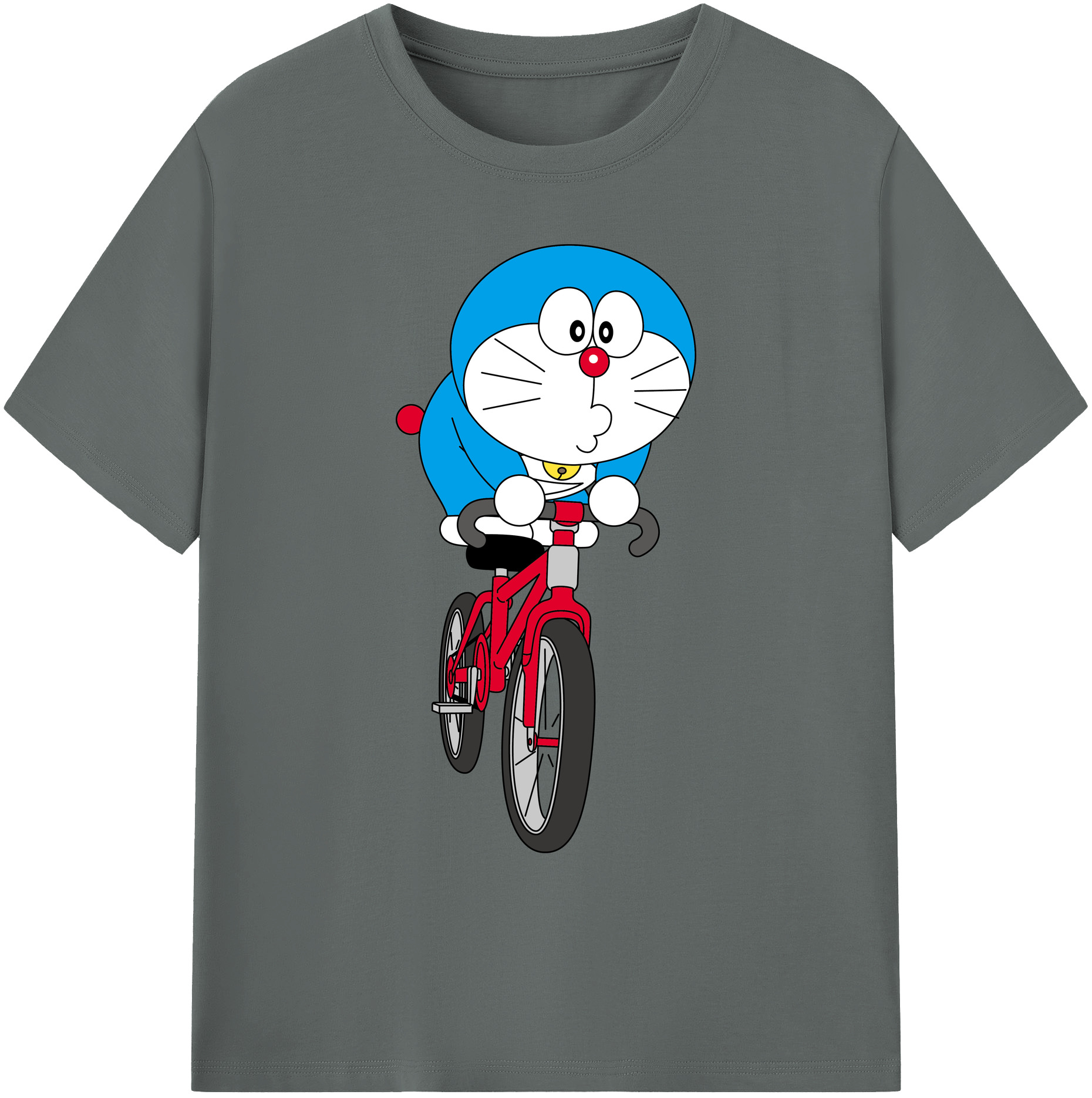 （画像用） ドラえもん Doraemon 綿100％ メンズ半袖Tシャツ｜肌触りやわらか＆通気性
